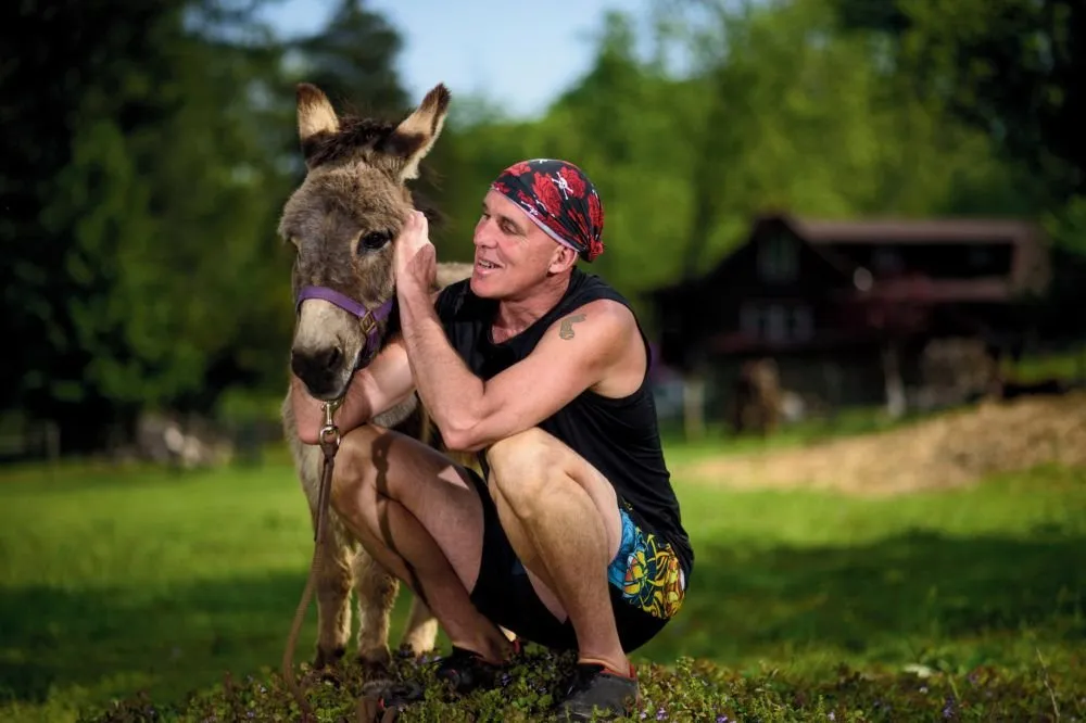 Chris McDougall and his Donkey with the Heart of a Hero